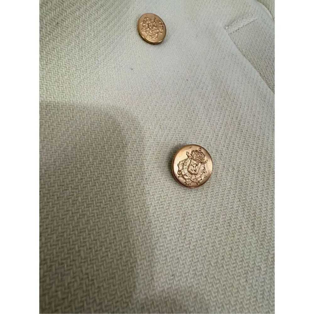 J. Crew Yellow Stadium Cloth By‎ Nello Gori Majesty Wool Peacoat Citron C… - Picture 4 of 9
